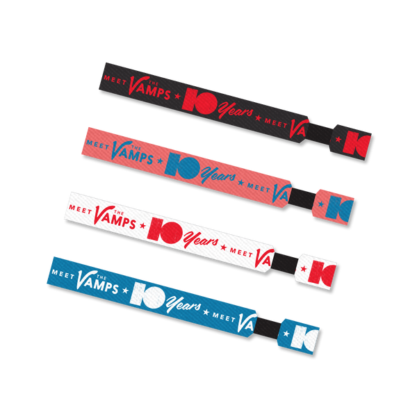 Meet The Vamps 10th Anniversary Wristband Packs (PACK OF 4)