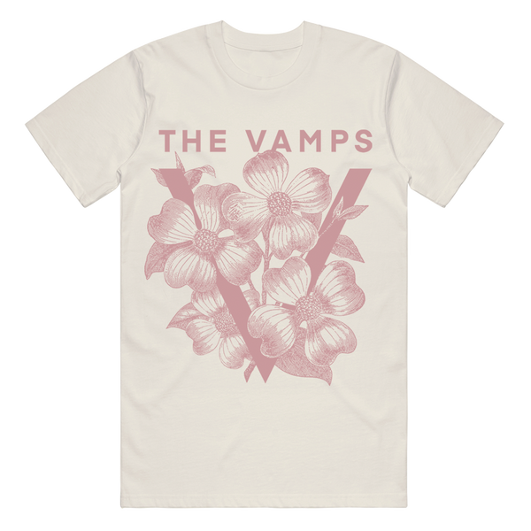 The Vamps Floral V Natural T-Shirt